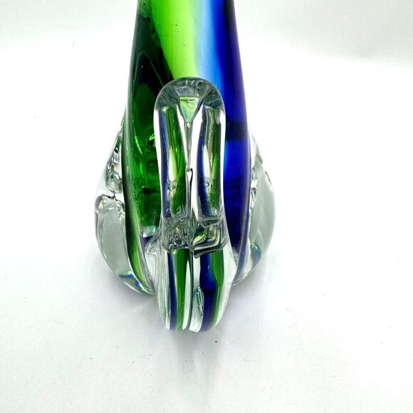 Murano Figurine Large Cat Art Glass Italy 8” Tall Vintage - Picture 5 of 11